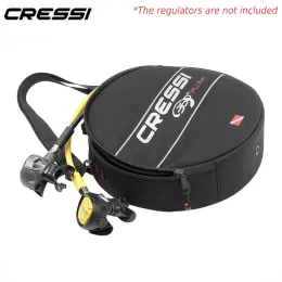 Bags Cressi 360 REGULATOR BAG Diving Regulator Instrument Computer Bags Octopus Protection Bag with Shoulder Strap Easy Carry