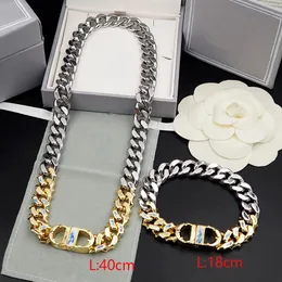 1:1 new fashion brand stainless steel D letter opening 18K gold bracelet couple gift with dust bag free shipping