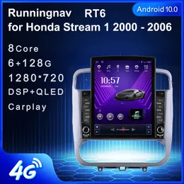 9,7-дюймовый новый Android для Honda Stream 1 2000-2006 Tesla Type Автомобильный DVD-радио Мультимедийный видеоплеер Навигация GPS RDS Без DVD CarPlay Android Автоматическое управление рулевым колесом