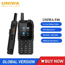 Uniwa F40 IP65 Sağlam su geçirmez cep telefonu tellie 2.4 inç 4000mah dört çekirdek 1GB+8GB akıllı telefonlar 4G Ağ Cep Telefonları