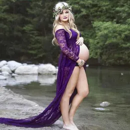 Vestidos de maternidade adereços fotográficos para fotografia de renda sem alças de mulheres grávidas tirando fotos de roupas femininas grávidasL2403