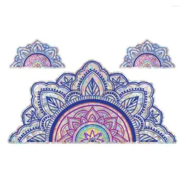 Adesivi per finestre Mandala Sticker Glass Film Pvc aggrappamenti decorazioni decorazioni per la casa prisma statico camera da letto decalcomanie rimovibili