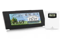 Fanju Hava Durum İstasyonu Dokunmatik Ekran Kablosuz Kapalı Dış Sıcaklık Nem Metre Dijital Çalar Saat 13 Sensör 40 Araçlar 2106193452