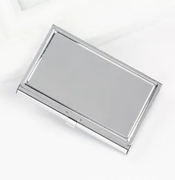 500PCS Blank DIY Stainless Steel Metal Business Name Credit ID Card Pocket Case Box Keeper Holder8995042