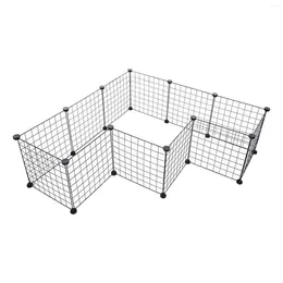 Cat Carriers Dog Playpen Easy Assemble Metal Wire Yard Fence Puppy Small Animal Cage For Kitten Hamster Dogs Cats