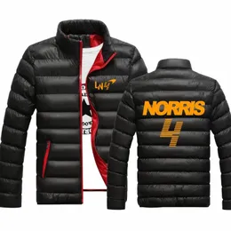 F1 McLaren Team Racing fani 2021 Lando Norris Nowy zimowy Fabry Fabry Keep WR Zipp Up Windbreaker Casual Jackets Tops O1xf#