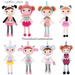 Pchane pluszowe zwierzęta nowe oryginalne kreskówki Metoo Dollowe zwierzęta miękkie pluszowe zabawki do urodzin dla dzieci prezenty spersonalizowane imienia 240327