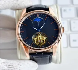 Relógio masculino de alta qualidade 42mm cronógrafo de quartzo movimento de energia da bateria relógios pulseira de relógio de couro completo relógio de pulso luminoso safira2236782