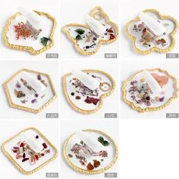 2024 Nail Crystal Agate Palette Resin Nail Paint Palette Nail Display Board Tool Nail Display - for nail art palette