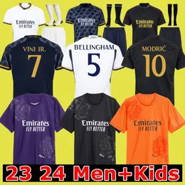 23 24 25 Fan Player Soccer Soccer Rodrgo Maglie Vini Jr Arda Guler Mbappe Football Kids Kids Camiseta de Futbol Bellingham 2023 Real Madrids 20