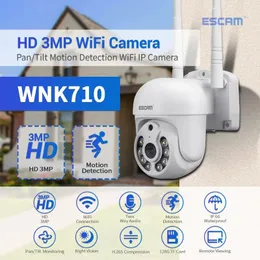 Escam WNK710 Wykrywanie ruchu połączenie Wi-Fi 3MP Dwukierunkowy głos inteligentny podwójny źródło nokt widzenia H.265 kamera