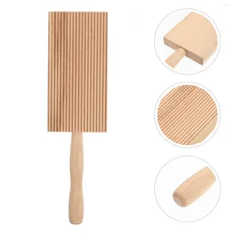 Bakningsverktyg Wood Pata Board Gnocchi Stripper och Paddle Cavatelli Pasta Spaghetti Maker för hemmalagformad mögel