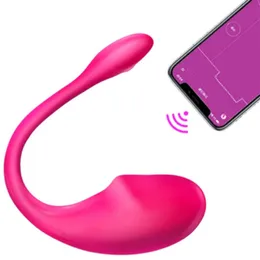 Trådlös Bluetooth G Spot Bullets Vibrator för kvinnor App Remote Control Wear Vibration Egg CLIT Kvinnlig vibrerande trosor Sexleksaker