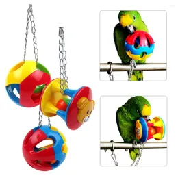 Other Bird Supplies Parrot Chew Pet Bites Swing Cage Hanging Cockatiel Parakeet Chain Ball Toys Products