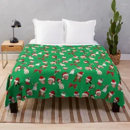 Coperte Frasier modello natalizio coperta da tiro trapunta decorativa per letti, regali per bambini