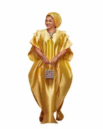 african mothers BUBU Islamic ethnic clothing loose robe 2022 custom quality shiny fabric elegant fi R3Hs#