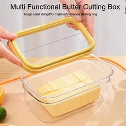 Storage Bottles Sealed Butter Cutting Box Cheese Organizer Refrigerator Fresh Tools Baking Kitchen