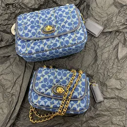 Women's Shoulder Bags Are on Sale at the Factory Olay New Chambray Small Pillow Bag Madison Chain Square Quilted Shoulder