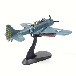 1:72 Douglas SBD Dauntless Metal Airplane Kit Diecast Alloy Fighter Model Vintage Combat Plane Aircraft Militar