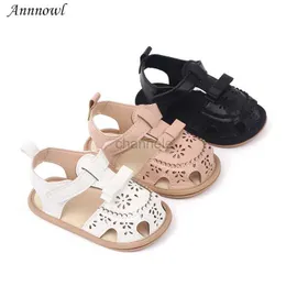 Sandały Nowe niemowlę dzieci sandale maluchowe buty letnie noworodka bebes gumowe obuwie sandałowe na 1 rok uroczy łuk kwiat sandalen 240329