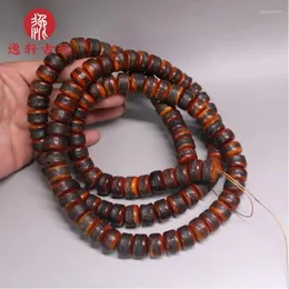 Strand Linggu Collana con perline di Buddha in osso di yak tibetano imitazione Gabala 108