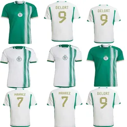 Algerie Wygodna jakość popularna koszulka popularna Mahrez 24/25 dom wybity wybijane feghouli bennacer Atal Delort Maillot de Foot Men Kit Slimani Football Shirt Fani