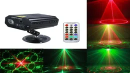Portable LED Laser Projector Stage Lights Auto Sound Activated Effect Light Lamp för Disco DJ KTV Home Party Christmas22693393904525