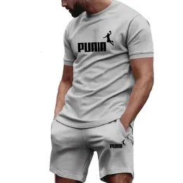 Sommermenschen Sets Modes-Tracksan-Männer Kurzarm T-Shirtssport Shorts Anzug Männer lässige Männer Kleidung Herren Joggers Sets S-4xl 240412