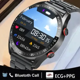 Hw20 ecg + ppg chamada bluetooth relógio inteligente 2022 masculino toque completo relógio esportivo rastreador de saúde masculino smartwatch à prova dwaterproof água para android ios