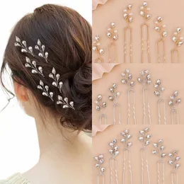 6 pcs Mulheres Noiva Simples Pequena Dainty Rhinestes Pérolas Pinos de Cabelo Casamento Nupcial Acessórios de Cabelo para Mulheres Meninas G3Yn #