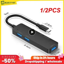 1/2pcs 포트 USB 3.0 허브 카드 리더 C 유형 스플리터 미니 2 SD TF Windows Vist 용 카드 리더 1