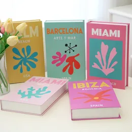 Seyahat Serisi Sahte Kitap Dekorasyon Sehpa Oturma Odası Moda Moda Kitapları Ev Modeli Ibiza 240308