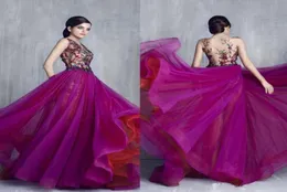 توني تشايا فساتين المساء ارتداء شرير جوهرة العنق حزب المخرم gonws aline sweep train tulle tulle dress dress 3253404