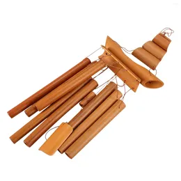 Bowls Bamboo Wind Chime Handmade Natural Ring Home Decor Hanging Ornament Outdoor Yard Bell