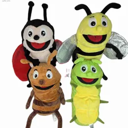 Gefüllte Plüschtiere 35 cm Insekten weiche Füllspielzeug Libelle Ameisen -Schmetterling Ladybug Cospaly Plüschpuppe Ausbildung Baby Spielzeug Finger Puppet240327