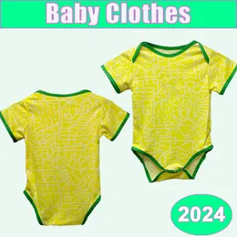 2024 Brasile Baby Clothes Soccer Maglie National Team Pdanilo Richarlison Vini Jr L.Paqueta Bremer Home Away Shirts Football Uniforms
