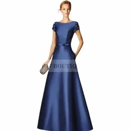 LG Royal Blue Satin Mother of the Bride Dres 2024 Off The Shoulder Wedding Party Dr Vestido Invitada Boda 2022 U3QZ#