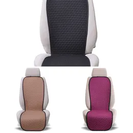 Upgrade Summer Car Seat Cover Skidproof Front Rear Backrest Flax Protector Universal Auto Seat Cushion Anti-Slip Pad At Car Accessories