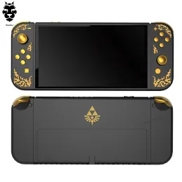 Cases NEW For NS OLED Joycons Housing Shell Console Back Plate DIY Replacement Housing Shell Case for Nintendo Switch OLED Console