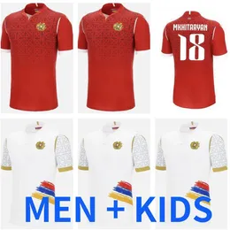 2024 2025 Koszulki piłkarskie Armenia 22 24 dorośli mecz domowy Trening Training Men Men Men Football Shirts Techniczne odzież sportową