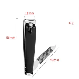 NEU 2024 Edelstahl Nagel Clipper Travel Fingernagel Cutter Trimmer Machine Zehennagelschere Nippers Plieinnagel -Nagel -Pediküre -Tool- für -