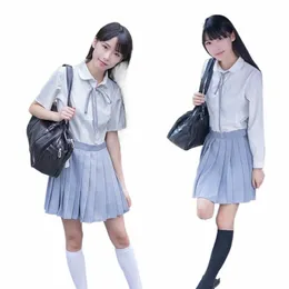 女の子の日本の韓国のセーラースーツショートスカートスクールガールJKユニフォームプリーツスカートスクールユニフォーム学生コスプレ衣装N2SJ＃