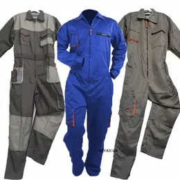 work Clothing For Men Cargo Overalls Fly Pockets Work Jumpsuit Coveralls Workshop Uniform Hip Hop Costume Overall Hombre Trabajo S4pb#