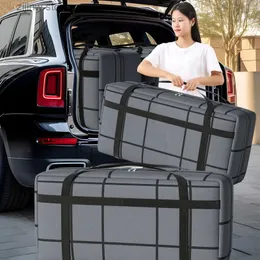 Altra organizzazione di stoccaggio domestico Borsa di stoccaggio multifunzionale pieghevole di grande capacità Borsa per imballaggio in movimento Camera da letto ordinata Dormitorio Viaggio mobile Campeggio Y240329