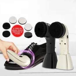 Spazzole Lucidatore per scarpe elettrico automatico Lucidatore per scarpe portatile Strumenti per la cura della pelle Spazzola per la pulizia delle scarpe macchina nettoyage chaussure