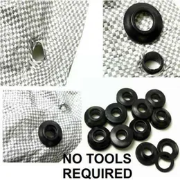 New 10Pcs Plastic Self Sealing Snap Eyelets Grommet Tarpaulin Tent Accessories Camp Groundsheet Buckle Outdoor S2v7