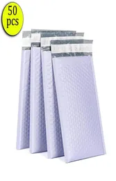 Sacos de embalagem lavanda roxo bolha mailer 50pcs poli acolchoado envelopes para embalagem auto selo saco pad5290422