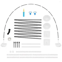 زخرفة الحفلات 76pcs قوس البالون قوس الطقم القابل لإعادة الاستخدام 10ft إطار مجموعة قابلة للتعديل للزخارف