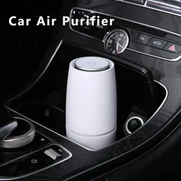Очистители воздуха 2024Автомобильный очиститель воздуха Мини-маленький домашний настольный очиститель воздуха для удаления запаха PM2.5 с отрицательными ионами Ароматерапия для транспортных средствY240329