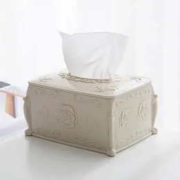 NEU 2024 Plastik -Tissue -Box -Deckungs -Servietten -Aufbewahrungsbox Wohnzimmer Organizer Auto Papierhalter Serviettenbehälter für die Tissue -Box -Abdeckung für Gewebe